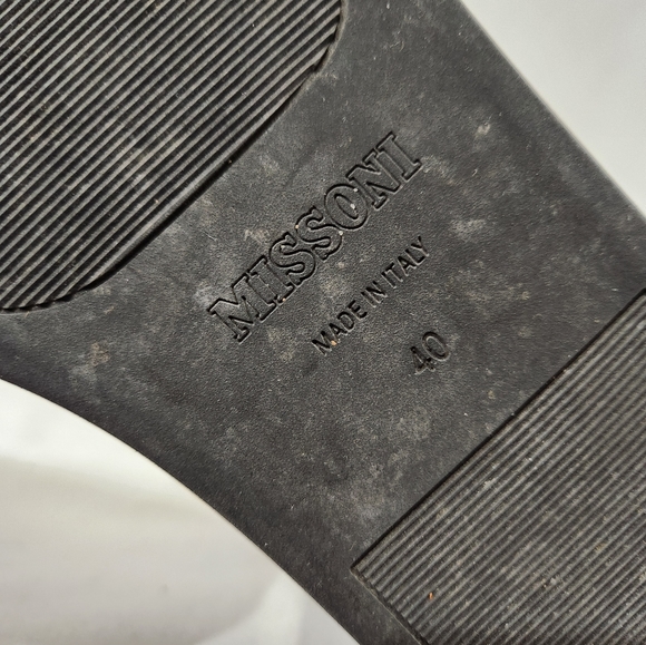 MISSONI 65th Anniv All Over Print High Top Leather Sneaker Made Italy 40 EU 7 US - Picture 11 of 11